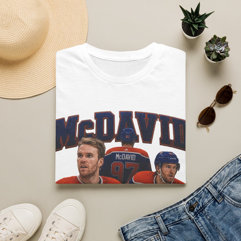 Connor McDavid Hockey Players T-Shirt | Oilers #97 Jersey Design