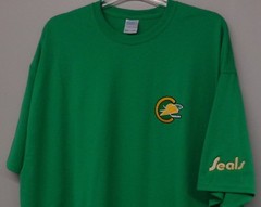 NHL Hockey California Golden Seals Embroidered Adult T- Shirt S-6XL, LT-4XLT New