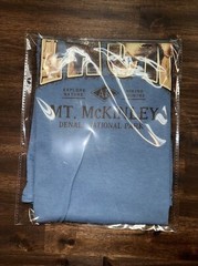 Mt. McKinley DENALI NATIONAL PARK Alaska Size Large Hipster Dad Tee NWOT Nature