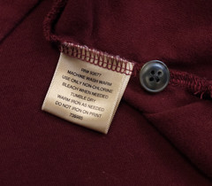 Foundry Henley T Shirt Mens 2XLT Burgandy Heavyweight 3 Button Cotton Round Neck