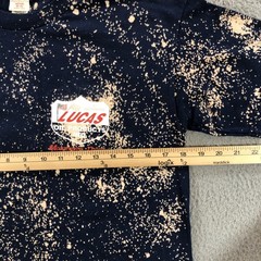 vtg lucas oil t shirt mens M blue bleach spots racing performance drag autocross