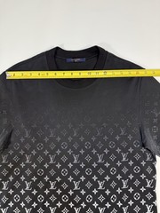 Louis Vuitton Monogram Gradient T-Shirt Black White Size M Italy #6