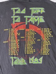 Vintage 1988 Winger Too Tuff To Tame Tour 1989 Cotton T Shirt Black Large 1980s