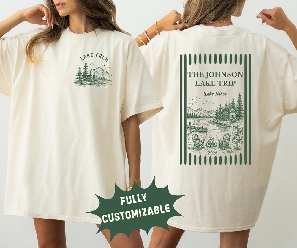Custom Lake Trip Shirts Personalized Family Vacation Matching Tees
