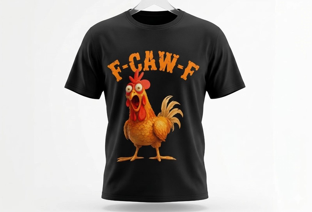 Funny Screaming Chicken T Shirt Vintage Comfort Colors Crazy Rooster Graphic Tee