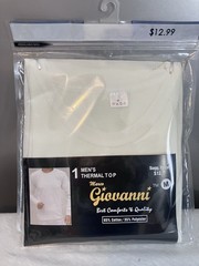 New Vintage Men’s Giovanni Cream Color Thermal Too Size Medium M