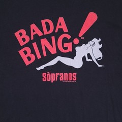 The Sopranos BADA BING T-Shirt MENS 2XL Black