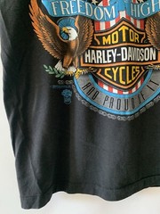 Vintage 90’s Harley Davidson Sleveless Tank Eagle Freedom Highway USA Tag (L)