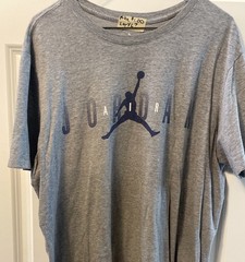 Nike Air Jordan Short Sleeved Tee Size XL Grey Men’s