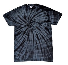 Black Tie Dye T-Shirts Adult & Kids S M L XL 2XL 3XL 4XL 5XL Cotton Colortone