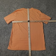 Greg Norman Shirt Mens Medium Orange Shark Golf Preppy Cotton Casual Pocket Tee