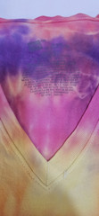 Handmade Tie Dye V‑Neck T‑Shirt Men’s Size M Boho Streetwear Festival Top