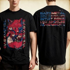 New Babymetal World Tour 2025 2026 black color 2 side Shirt VK10692