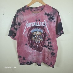 Metallica In Vertigo You Will Be Metal Band Rock Skull Tie Dye T-Shirt Sz Large