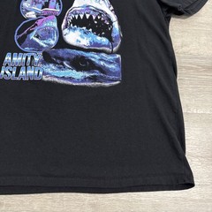 Jaws Shirt Amity Island Shark Movie Tee Men’s Black Short Sleeve Large