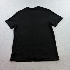 Lacoste Shirt Mens Large Black Short Sleeve Tagless Crewneck T-Shirt Adult