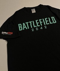 Battlefield 2042 GameStop EA Arts Promo T-Shirt MEDIUM PlayStation Xbox Gamer