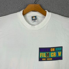 Vintage Film Crew Shirt Adult XL White TV Doctor News Anvil Cotton Deluxe USA