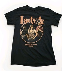 New Small Lady A T-Shirt Request Line Tour Merch Country Music Memorabilia Rare