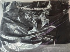 Mercedes-AMG PETRONAS 2024 Mens Large Logo T-Shirt – Black