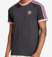 NEW MENS ADIDAS ORIGINALS 3-STRIPES CALIFORNIA TREFOIL SHIRT ~MEDIUM #KA56 PINK
