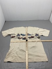 Shirt Mens L Beige Clearwater Outfitters Cars Graphic Tee Crewneck Cotton