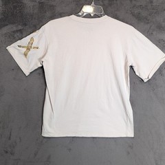 Armani Exchange Shirt Adult Large Beige Graphic Gold Logo Classic Designer SS