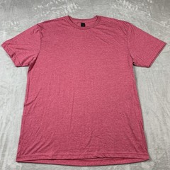 Gildan Soft Style T-Shirt Mens Large Red Short Sleeve Polyester Bamboo Casual