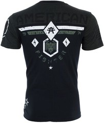 American Fighter Men’s T-shirt FAIRBANKS Athletic Biker Black MMA S-3XL