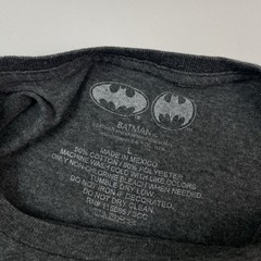 Batman Gray American Flag Logo DC Comics Superhero Graphic T-Shirt Men’s L