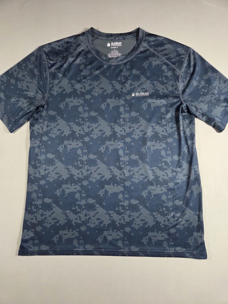 Alaskan Hardgear Digital Camo Navy T Shirt Camouflage Short Sleeve Duluth Large