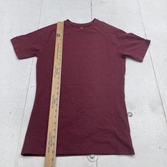 Tailored Athlete Shirt Mens XS Red Muscle Fit Stretch Tee Tagless Basic Crewneck