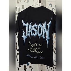 Friday the 13th Jason Voorhees Shirt Medium NWOT Horror Mask Graphic Tee Black
