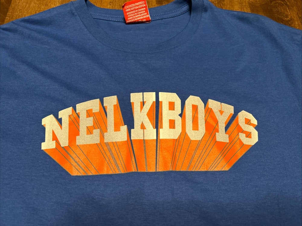 NWT Nelk Boys Men’s Large Short Sleeve T-Shirt in Blue NEW Full Send