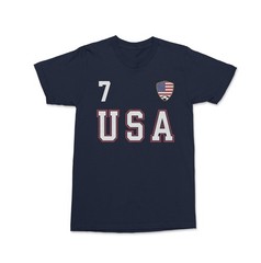 USA Reyna 7 Soccer Inspired Jersey Style 2-Side Unisex T-Shirt