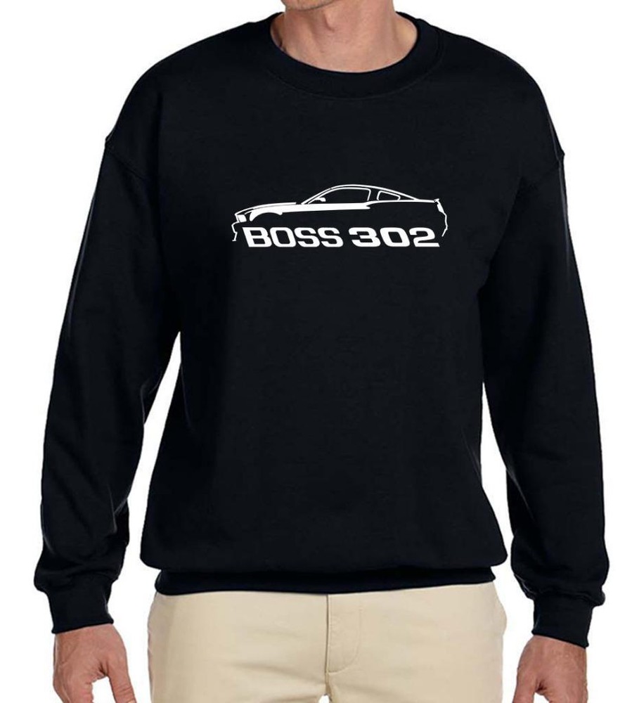 2012 2013 Ford Mustang Boss 302 Classic Outline Design Sweatshirt NEW