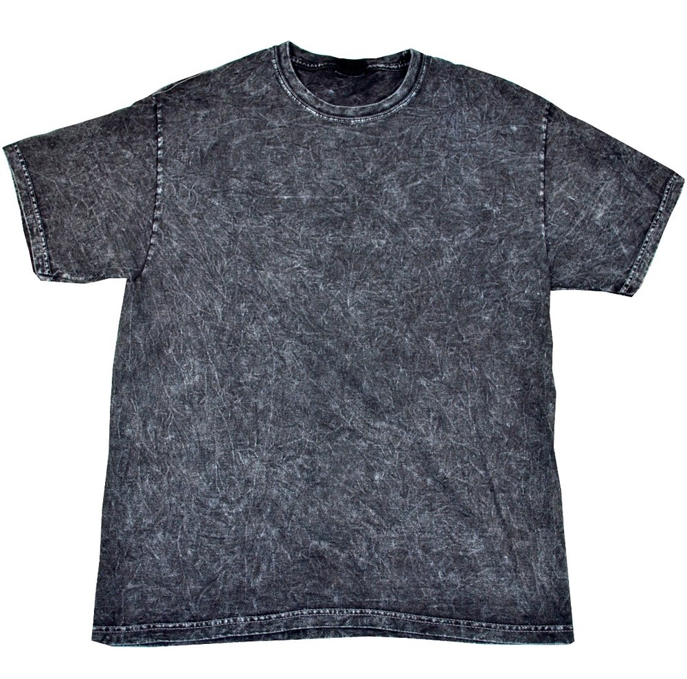 Mineral Wash T-Shirts Black, Blue, Purple, Gray, Green, Adult XXL, 100% Cotton