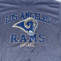 NFL Team Apparel Los Angeles Rams Mens T-Shirt Large Gray Heather Graphic Tee