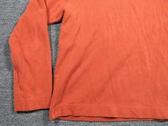 Gap Shirt Mens Large Orange Long Sleeve Crew Neck Classic Fit Casual Tee