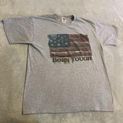 Vintage Shirt Men Large Gray Y2K Workout Streetwear Exercise Crew Neck USA Tee