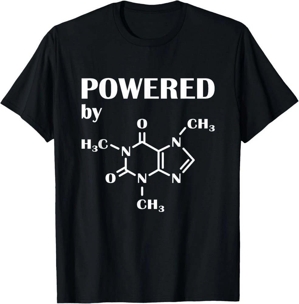 Powered By Coffee Chemistry Molecule Coffee Lovers T-shirt, Friends Gift