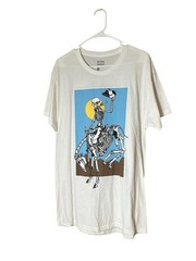 Artist Union T Shirt Large Skeleton Cowboy & Horse