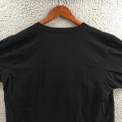 Mako Graphic Print Tee T-Shirt Mens L Black Cotton Short Sleeve Crew Neck Casual
