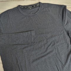 Public Rec Go To Long Sleeve Shirt Blue Heather Navy Pullover Men’s Size Small
