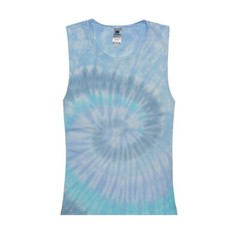 Multi-Color Tie Dye Muscle Tank Tops Sleeveless Adult XS to XXL Cotton