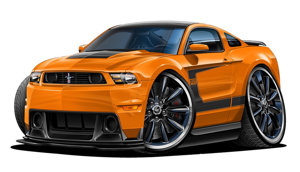 2012 Ford Boss 302 Mustang Muscle Car Art Print NEW
