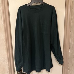 Dickies Long Sleeve T-Shirt – Large Cotton Lot Of 4, Green, Blue, White, Olive