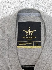 Maxi Milian New York Shirt Jersey Mens Black & Yellow Short Sleeve Paisley Large