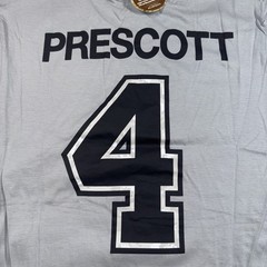 Nike Dallas Cowboys Dak Prescott Mens XL Grey Salute to Service T-Shirt