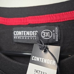 Contender Men’s Graphic Tee Black Streetwear Comic Woman Lips Size 3XL Savage